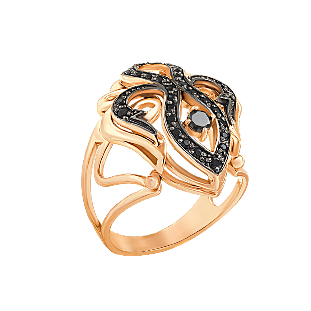 

Золотое кольцо с фианитами Tango Jewellery Company 330899 размер 18