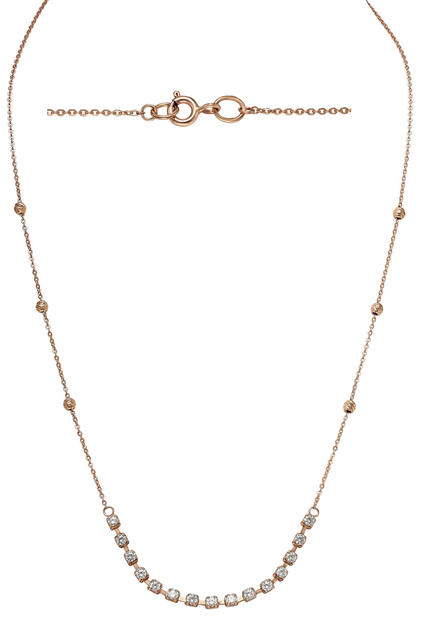 

Золотое колье "Де Колье" с фианитами Tango Jewellery Company 860338 размер 400