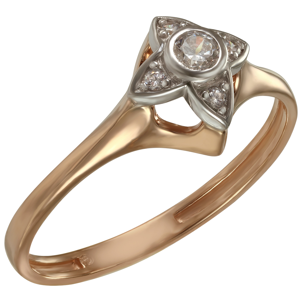 

Золотое кольцо с фианитами Tango Jewellery Company 330660 размер 16.5