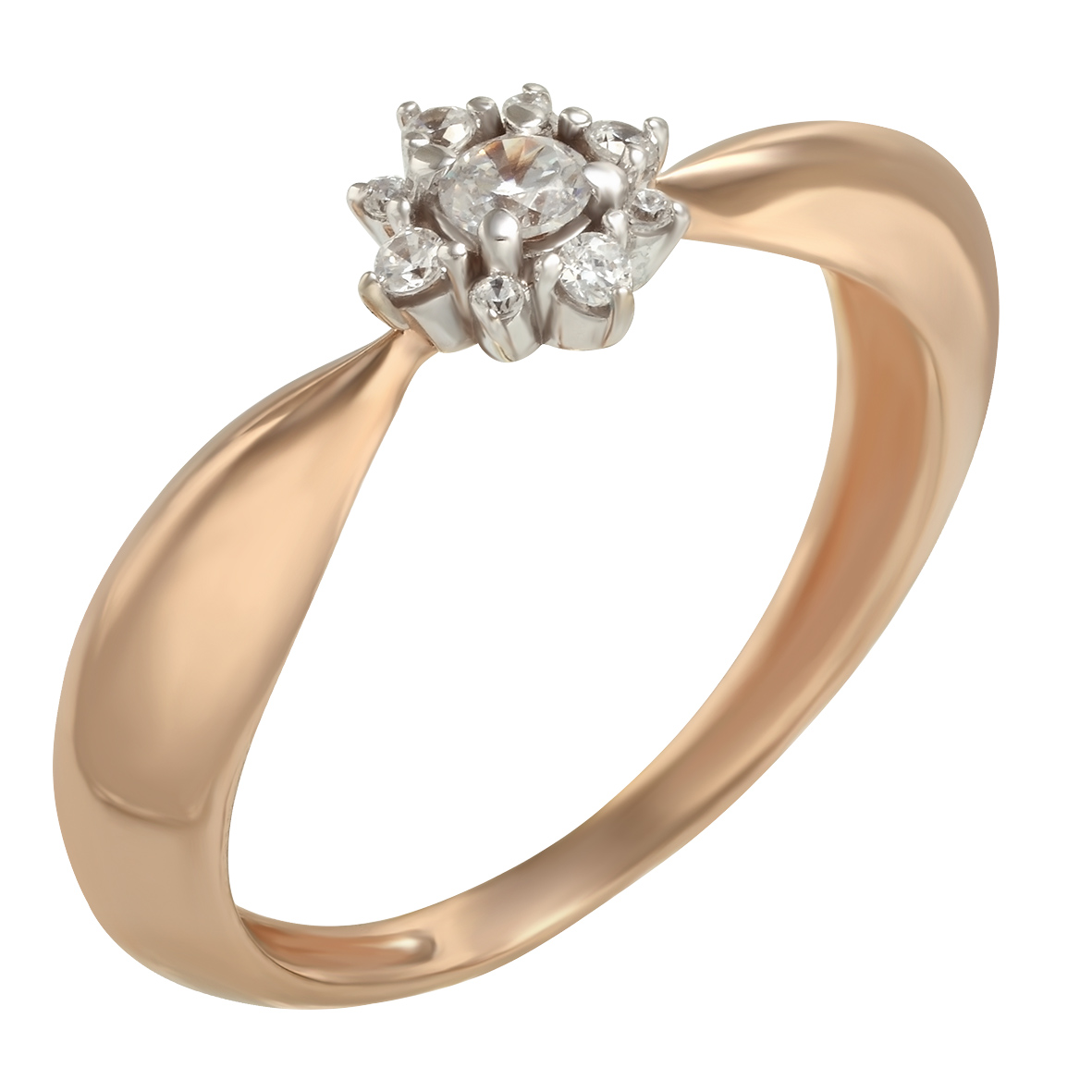 

Золотое кольцо с фианитами Tango Jewellery Company 330050 размер 16.5