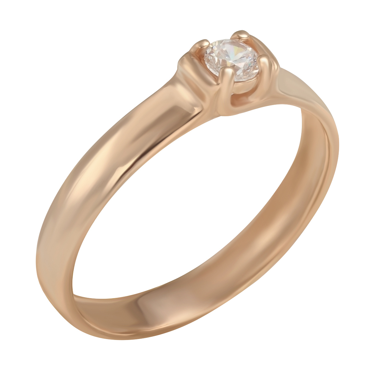 

Золотое кольцо с фианитом Tango Jewellery Company 380209 размер 19