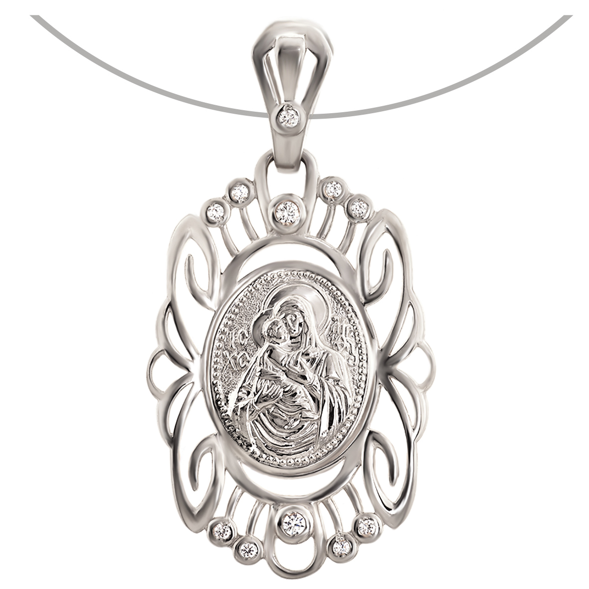 

Серебряная ладанка "Владимирская икона Божией Матери", с фианитами Tango Jewellery Company 160194С