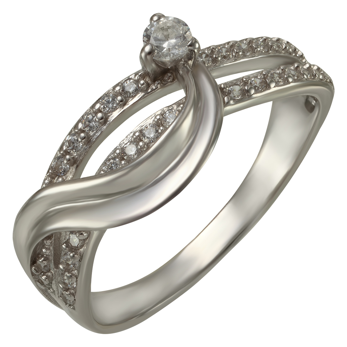 

Серебряное кольцо с фианитами Tango Jewellery Company 380116С размер 16.5