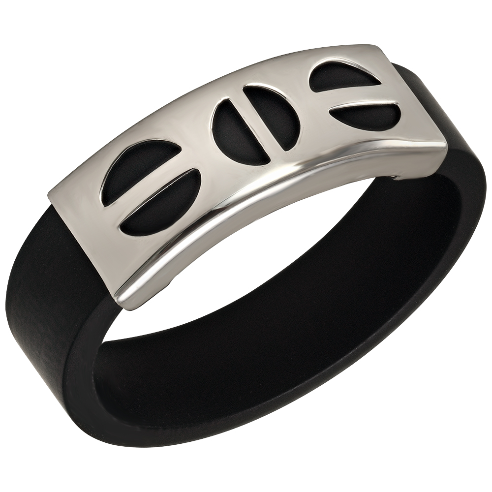 

Кольцо из серебра с каучуком Tango Jewellery Company 900631С размер 18