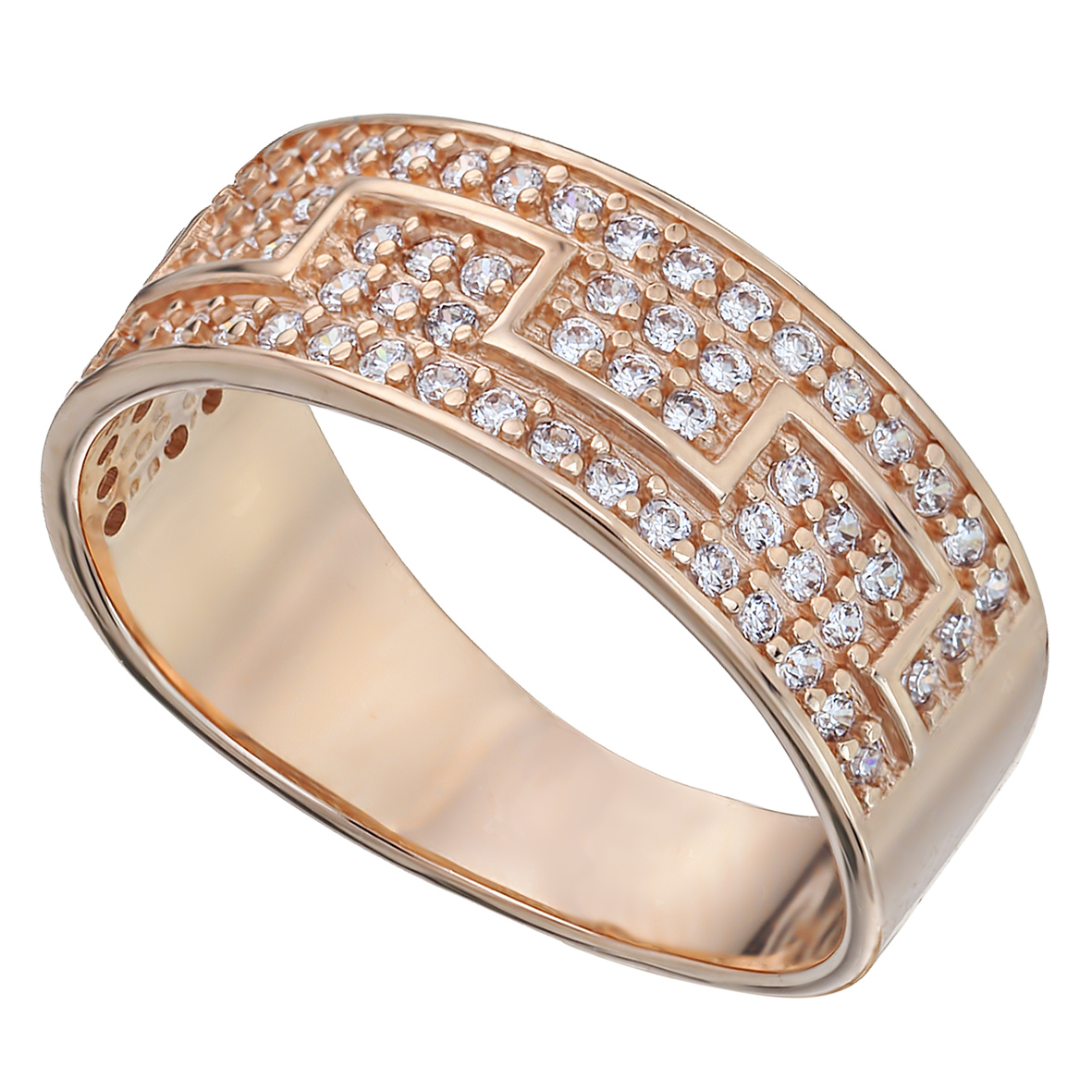 

Золотое кольцо с фианитами Tango Jewellery Company 380111 размер 17