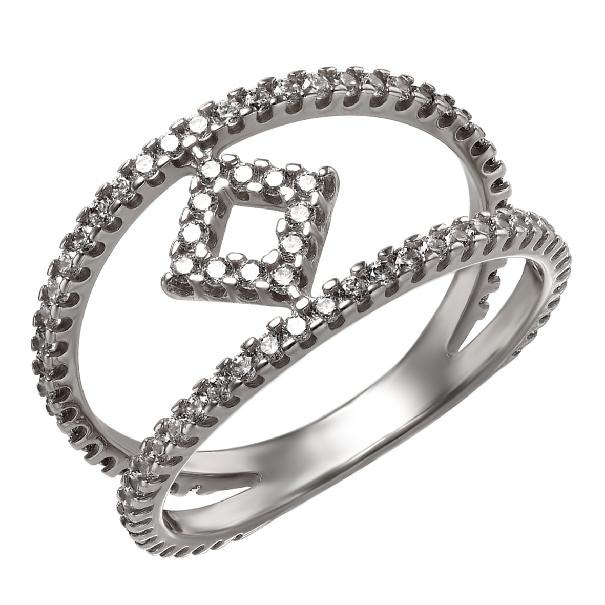 

Серебряное кольцо с фианитами Tango Jewellery Company 380356С размер 16