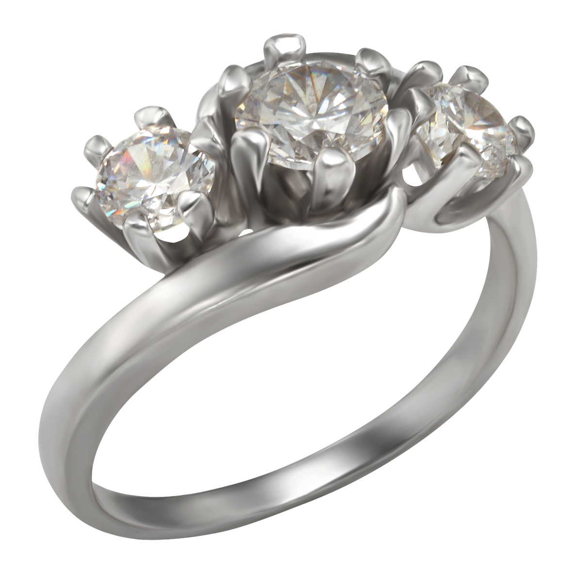 

Серебряное кольцо с фианитами Tango Jewellery Company 330465С размер 18