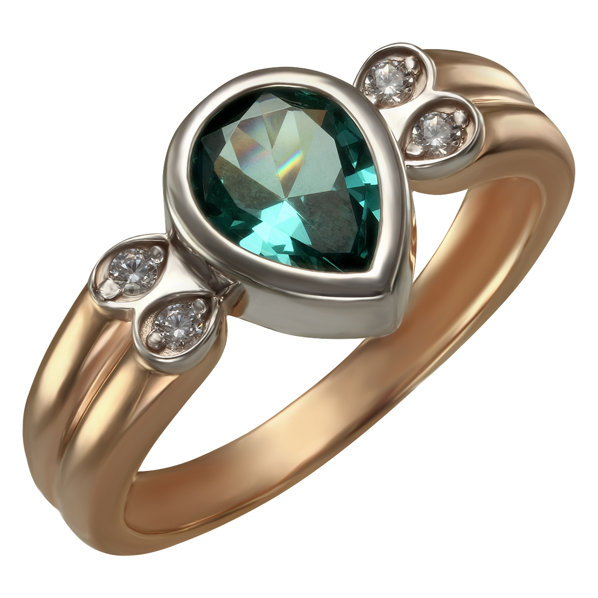 

Золотое кольцо с фианитами Tango Jewellery Company 350008 размер 19