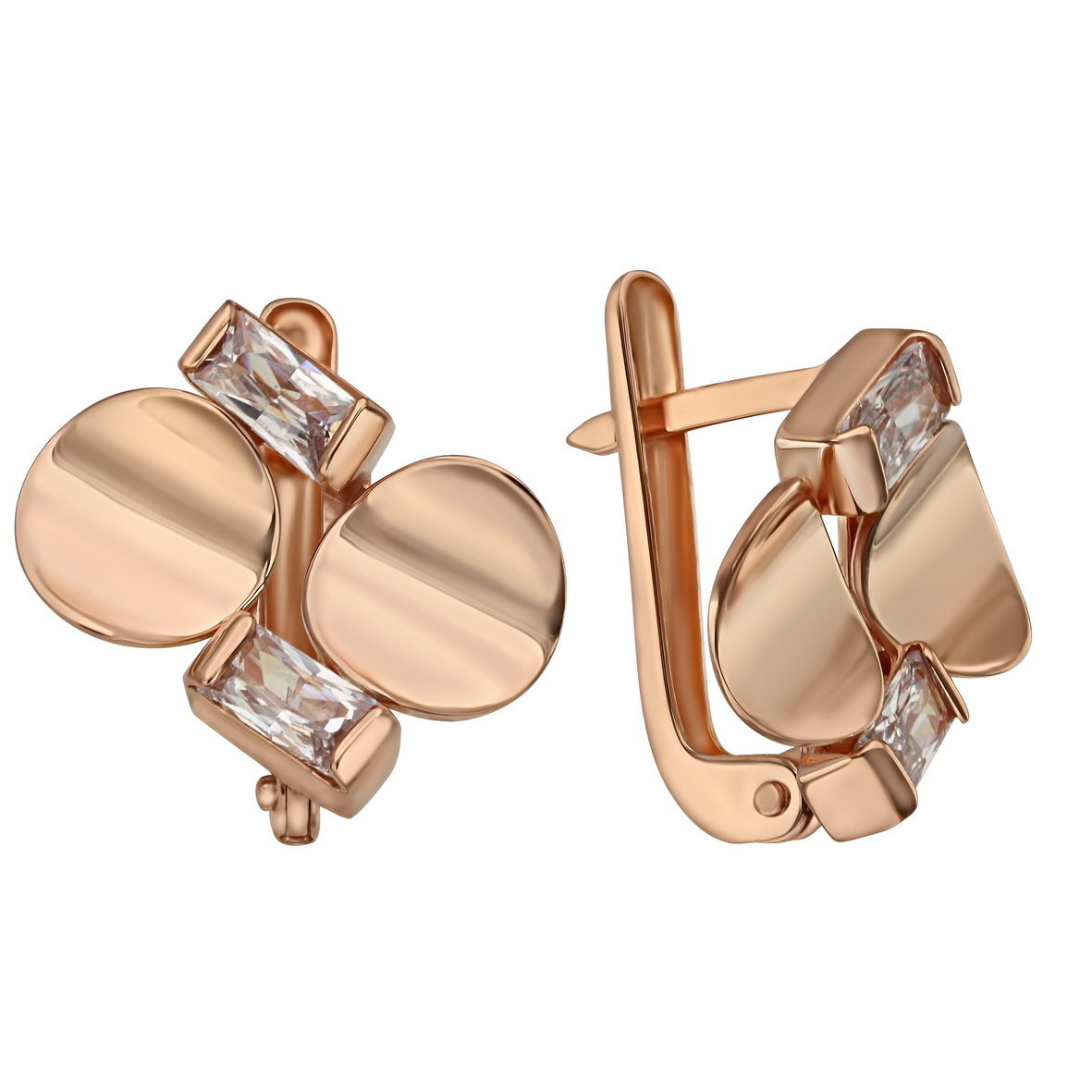 

Золотые серьги с фианитами Tango Jewellery Company 420407