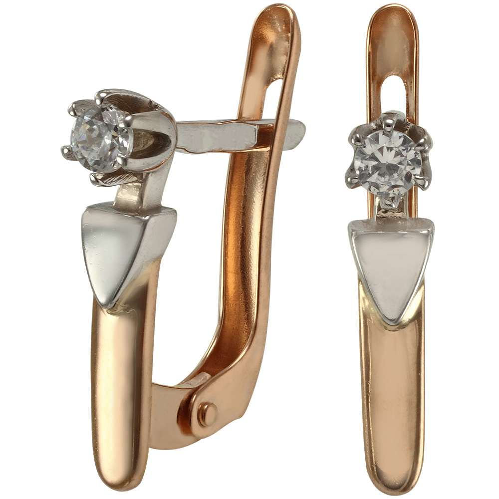 

Золотые серьги с фианитами Tango Jewellery Company 430910
