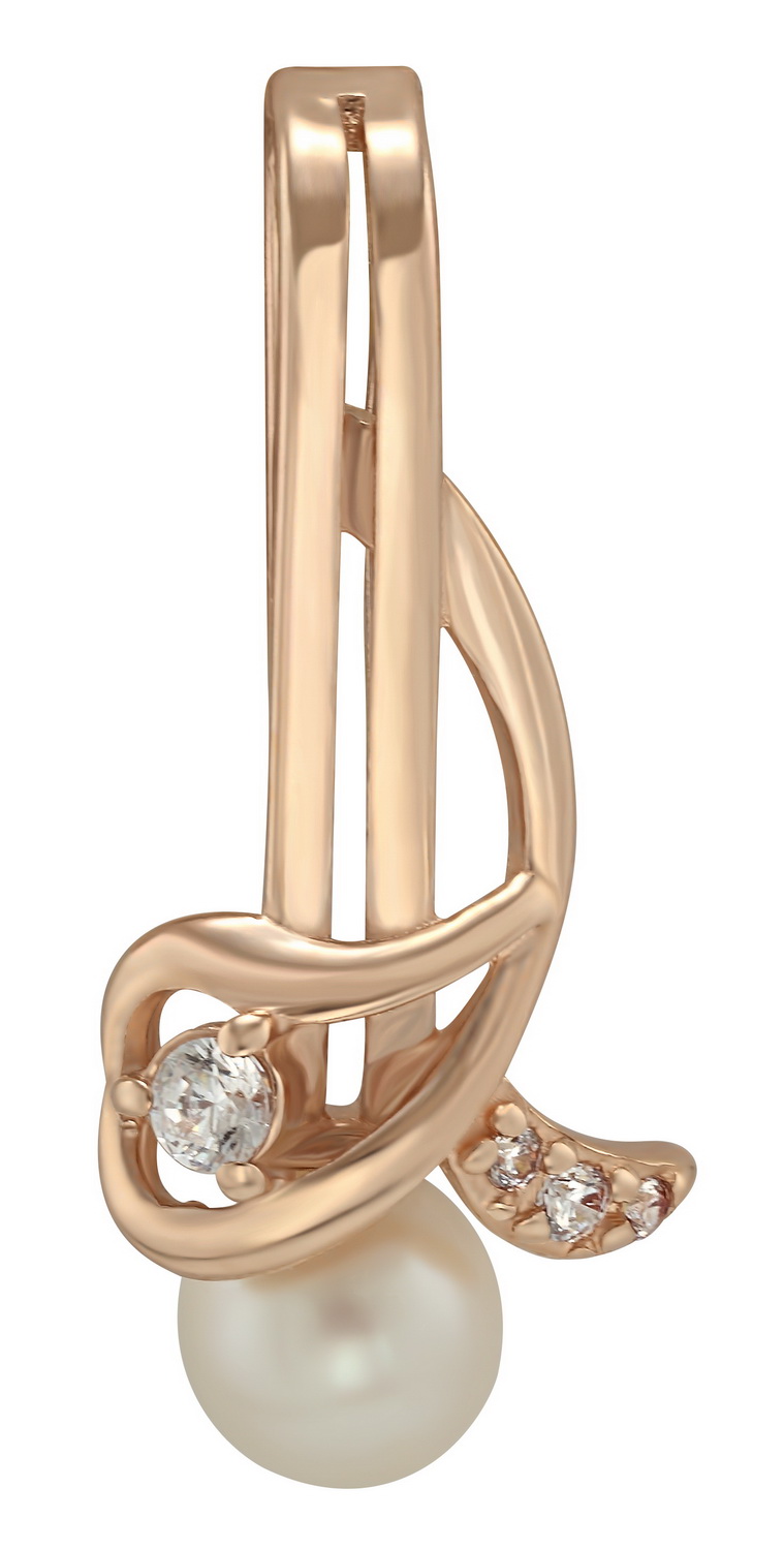 

Золотая подвеска с жемчугом и фианитами Tango Jewellery Company 150309