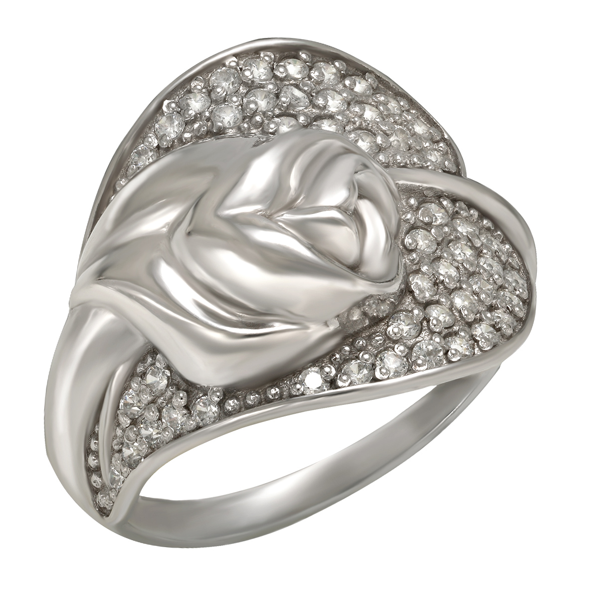 

Серебряное кольцо с фианитами Tango Jewellery Company 380128С размер 18.5