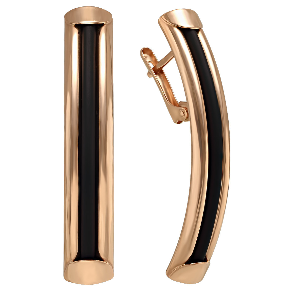 

Золотые серьги с каучуком Tango Jewellery Company 930023