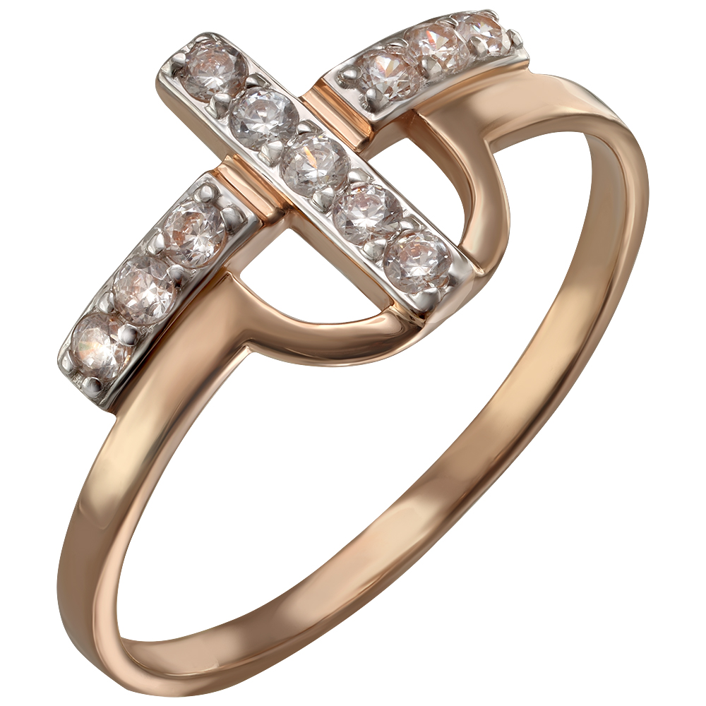 

Золотое кольцо с фианитами Tango Jewellery Company 380466 размер 18