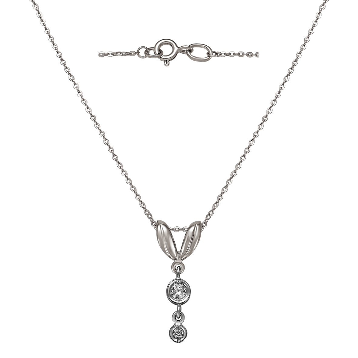 

Серебряное колье "Де Колье" с фианитами Tango Jewellery Company 860157С размер 450