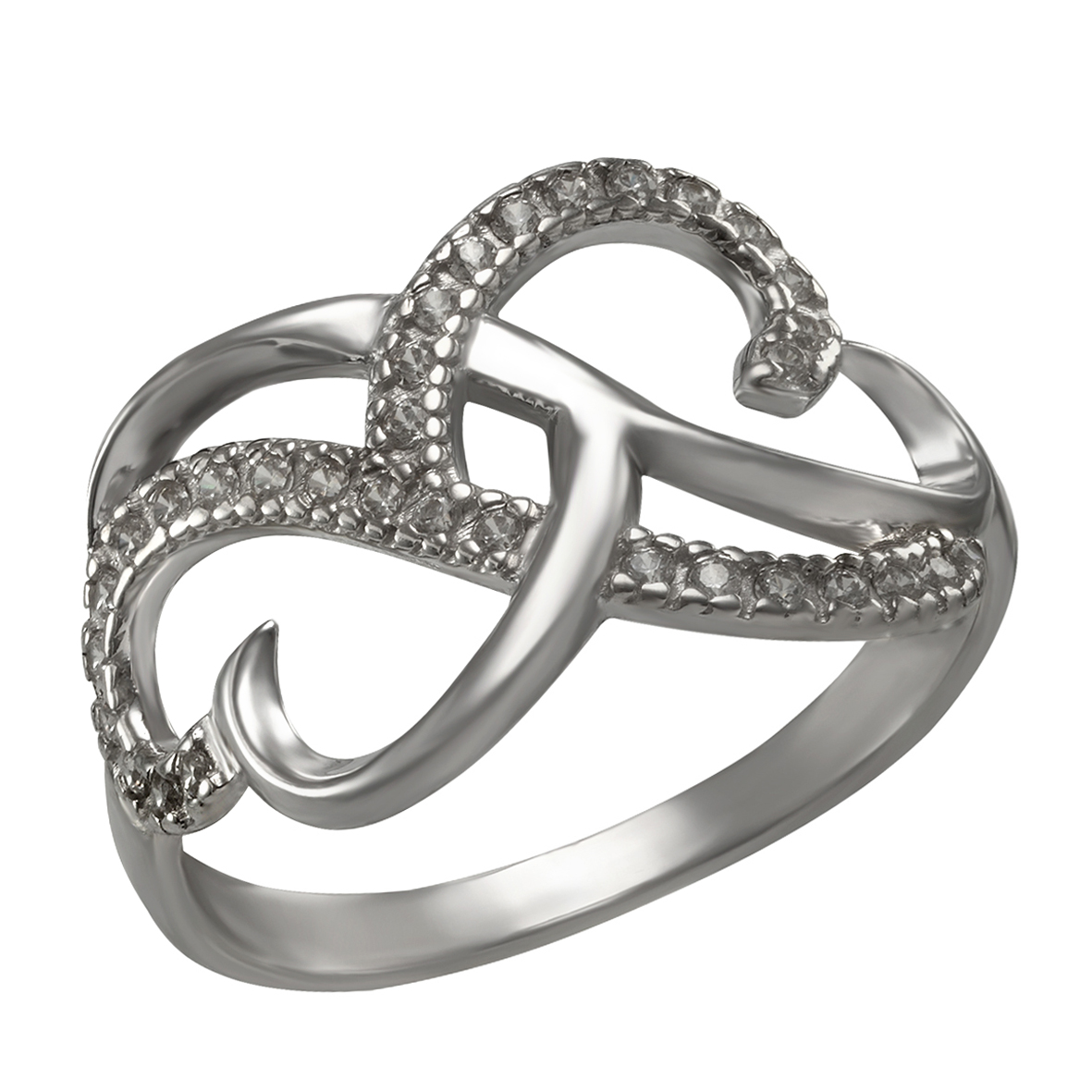 

Серебряное кольцо с фианитами Tango Jewellery Company 380343С размер 17.5