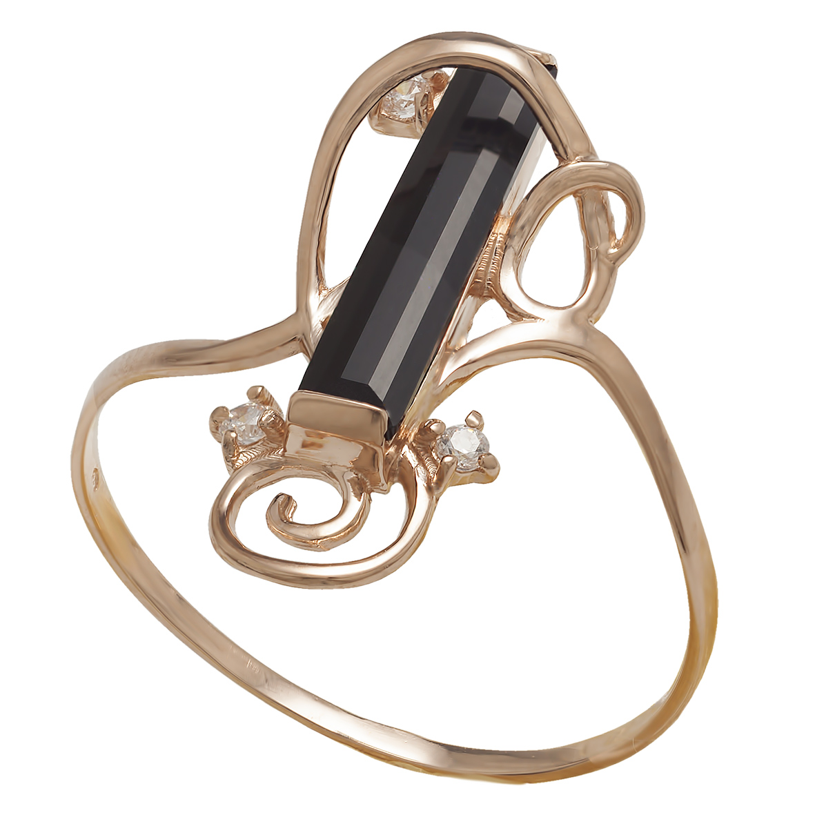

Золотое кольцо с агатом и фианитами Tango Jewellery Company 369538 размер 17