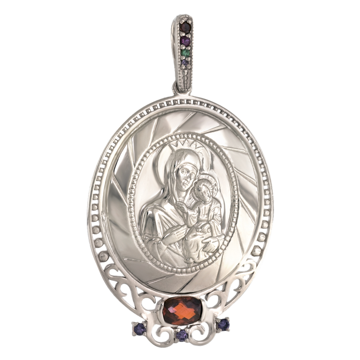 

Серебряная ладанка "Иверская икона Божией Матери", с фианитами Tango Jewellery Company 160182С