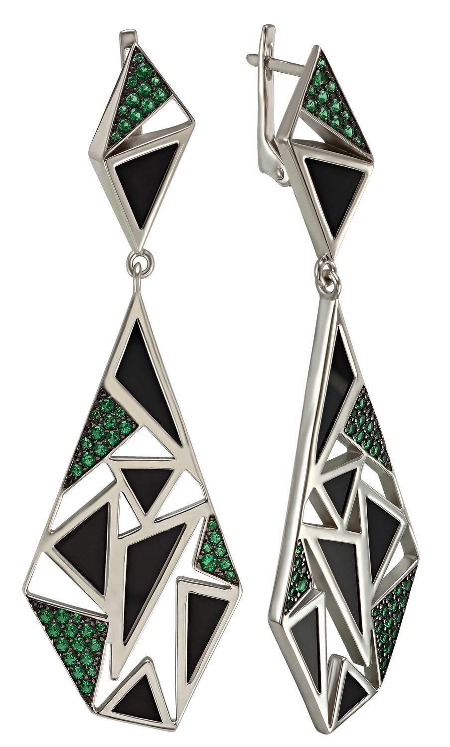

Серебряные серьги с агатом и фианитами Tango Jewellery Company 449692С