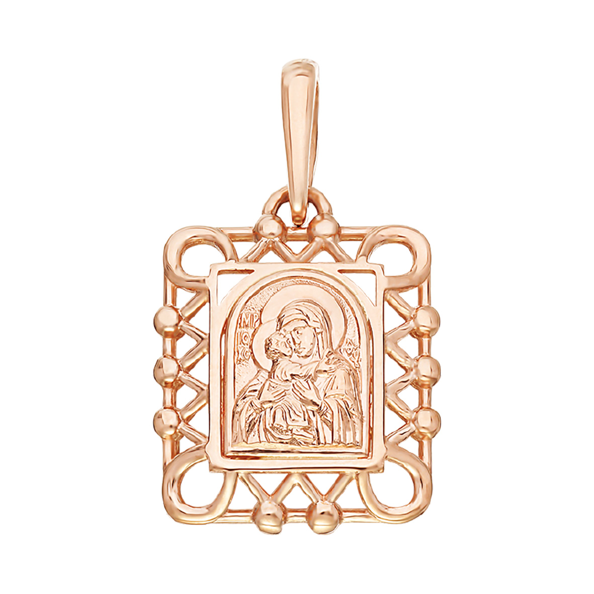 

Золотая ладанка "Владимирская икона Божией Матери" Tango Jewellery Company 140200