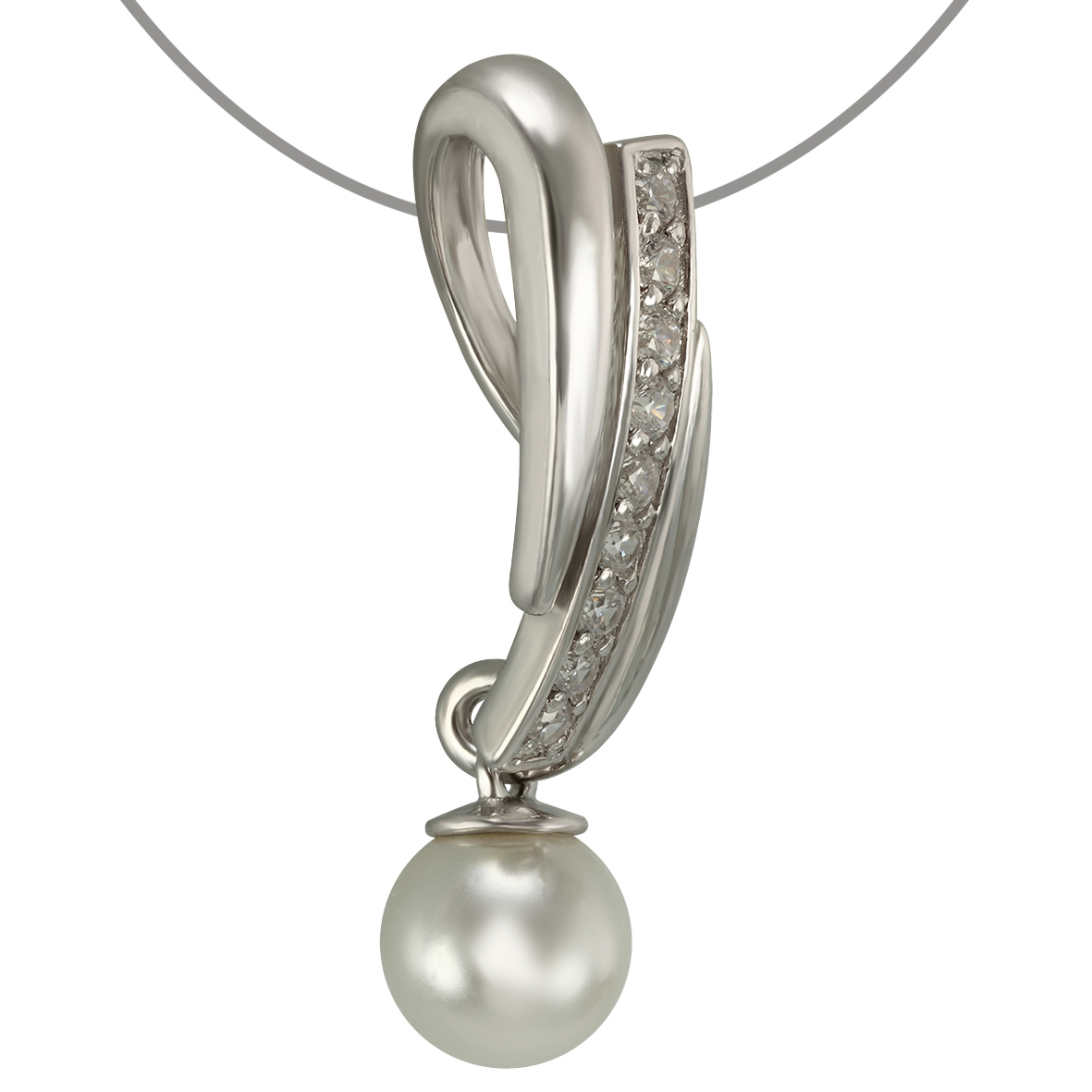 

Серебряная подвеска с жемчугом и фианитами Tango Jewellery Company 150260С