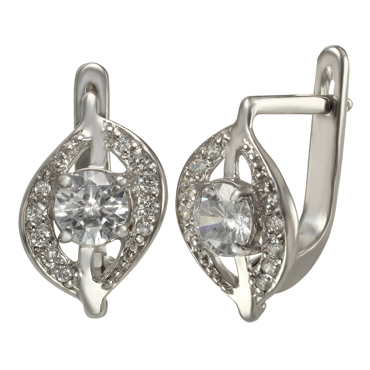 

Серебряные серьги с фианитами Tango Jewellery Company 420436С