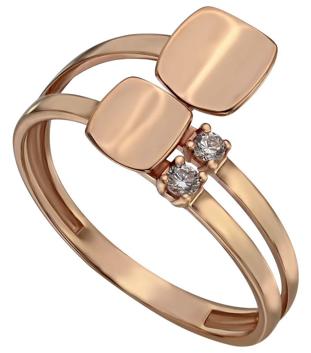 

Золотое кольцо с фианитами Tango Jewellery Company 380486 размер 18.5