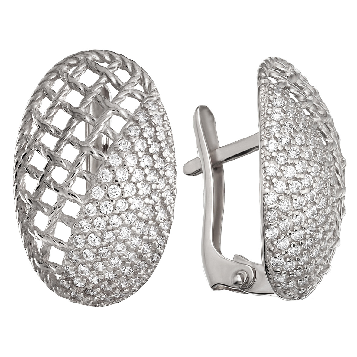 

Серебряные серьги с фианитами Tango Jewellery Company 420973С