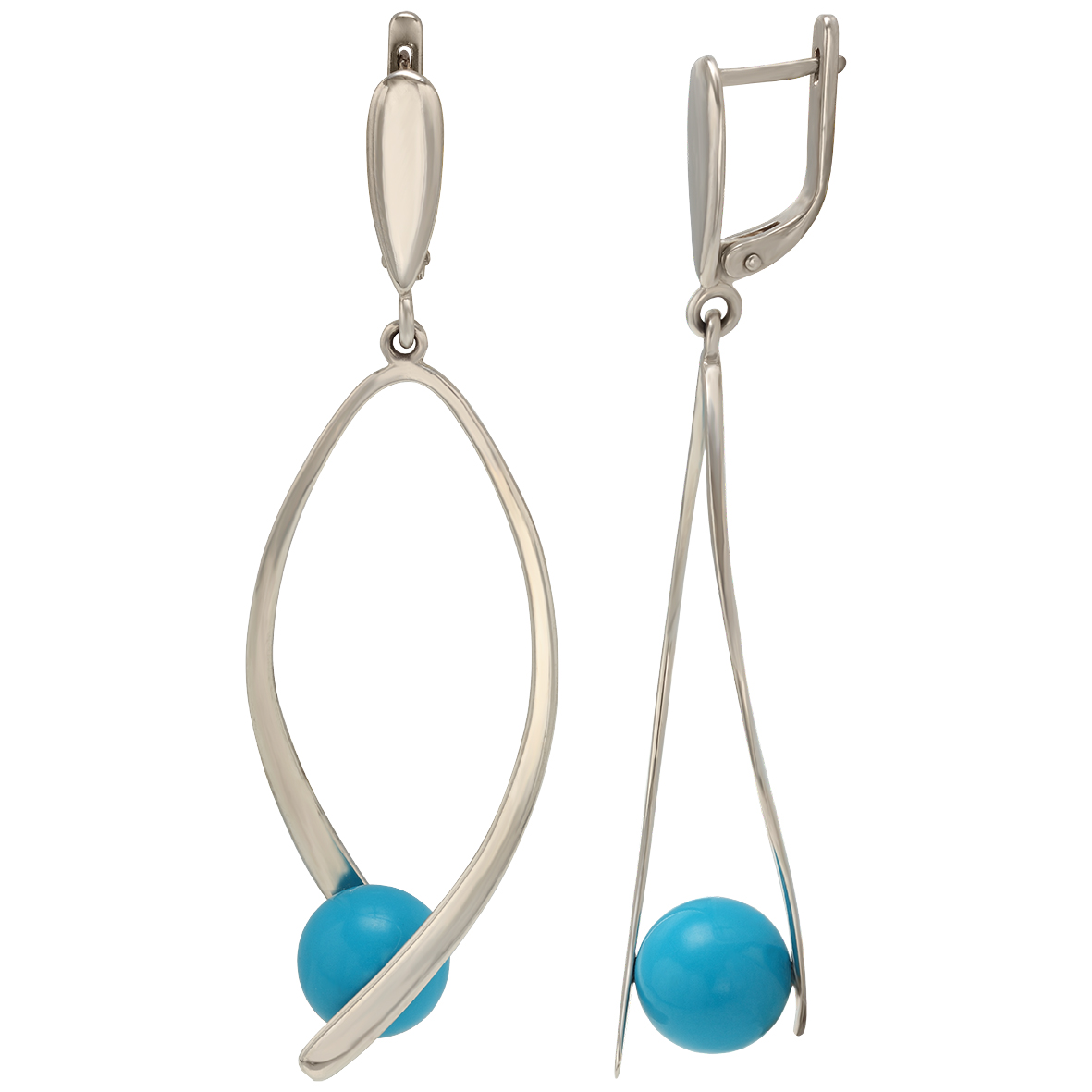 

Серебряные серьги с бирюзой Tango Jewellery Company 449198С