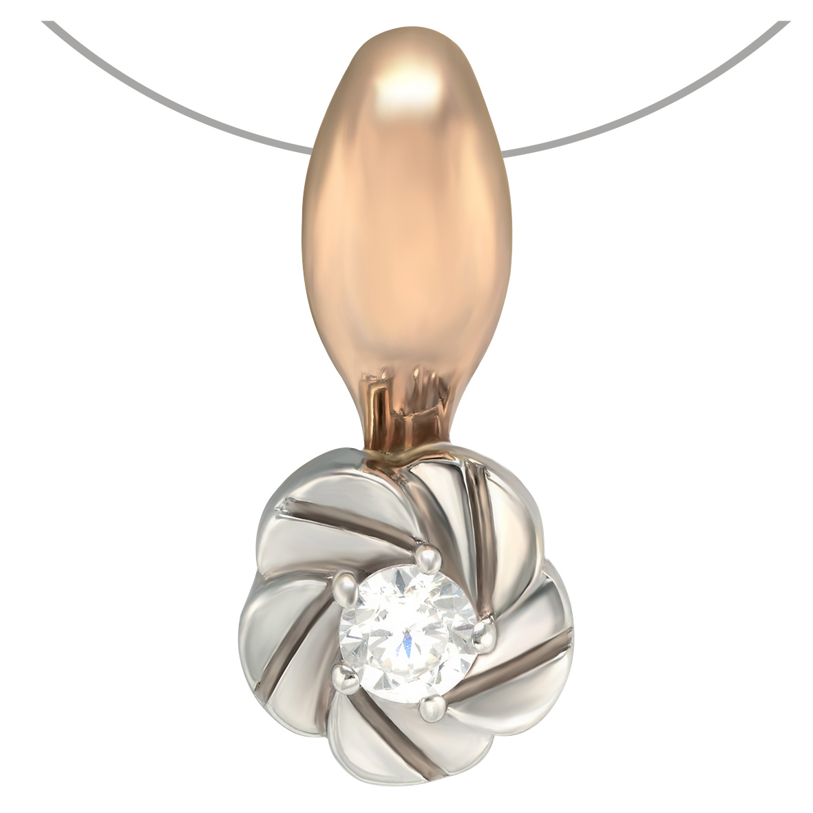 

Золотая подвеска с фианитом Tango Jewellery Company 160328