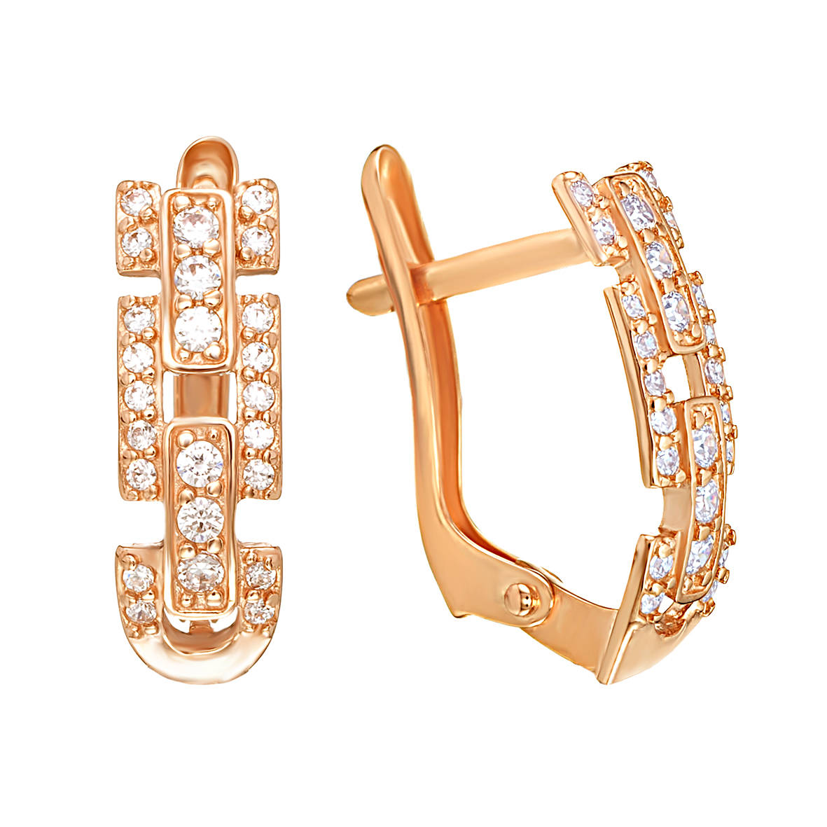 

Золотые серьги с фианитами Tango Jewellery Company 420933