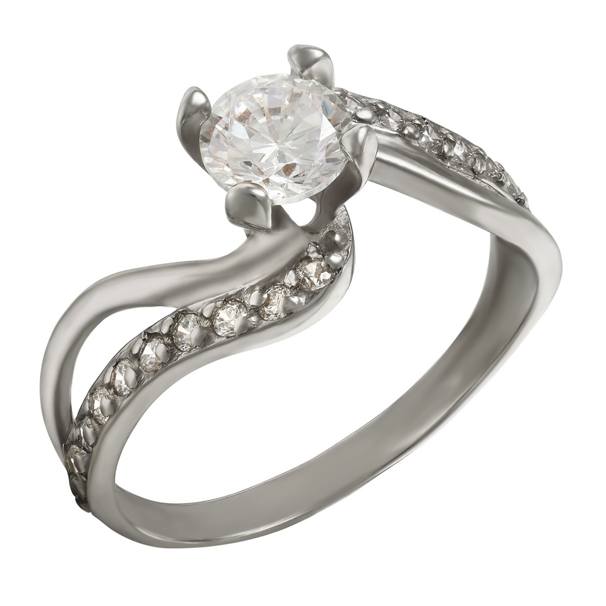 

Серебряное кольцо с фианитом Tango Jewellery Company 320970С размер 18