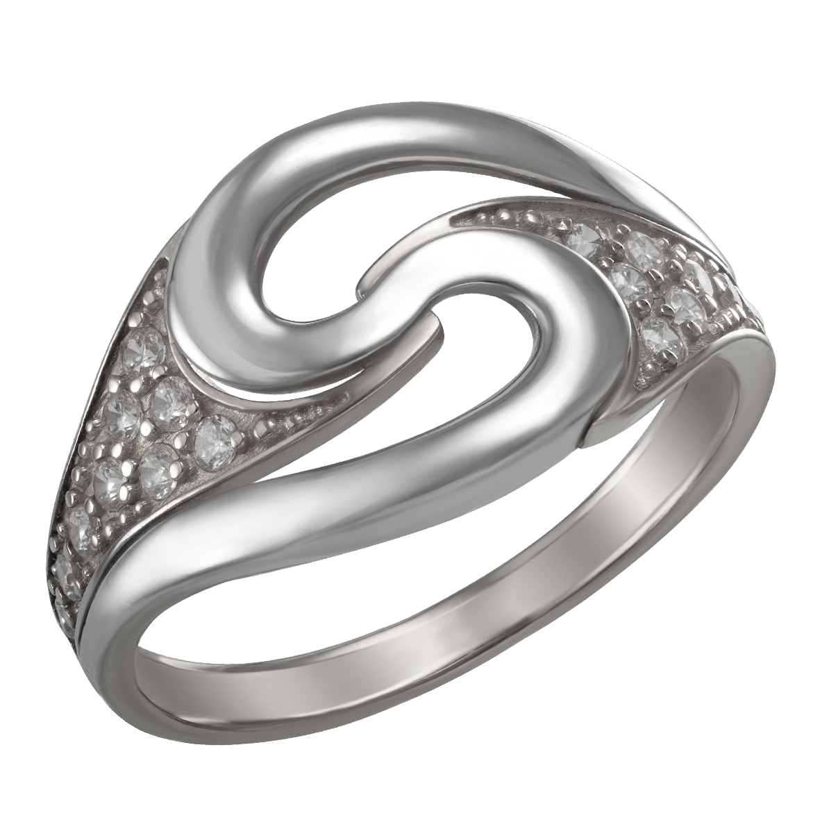 

Серебряное кольцо с фианитами Tango Jewellery Company 330296С размер 17.5