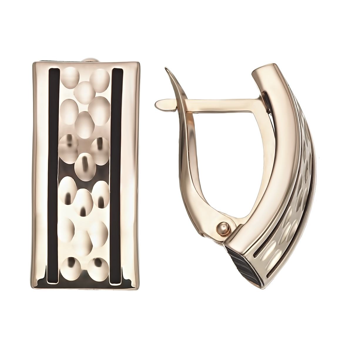 

Золотые серьги с каучуком Tango Jewellery Company 930008
