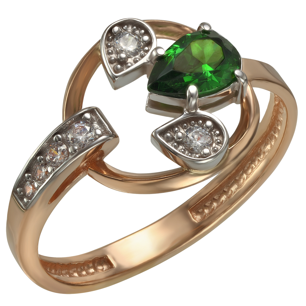 

Золотое кольцо с фианитами Tango Jewellery Company 350007 размер 18
