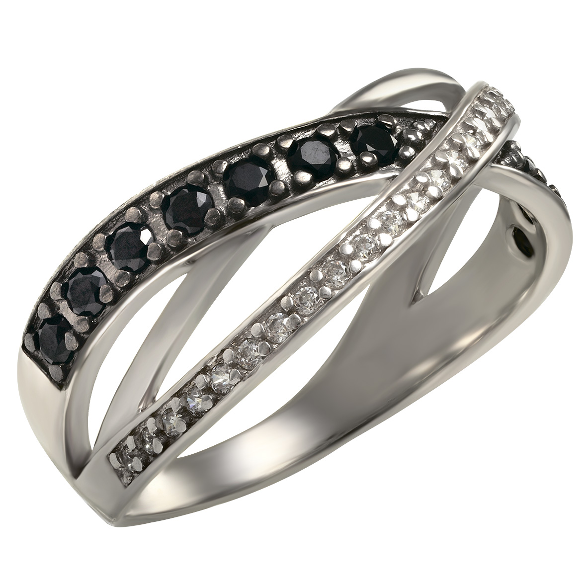 

Серебряное кольцо с фианитами Tango Jewellery Company 380079С размер 19.5