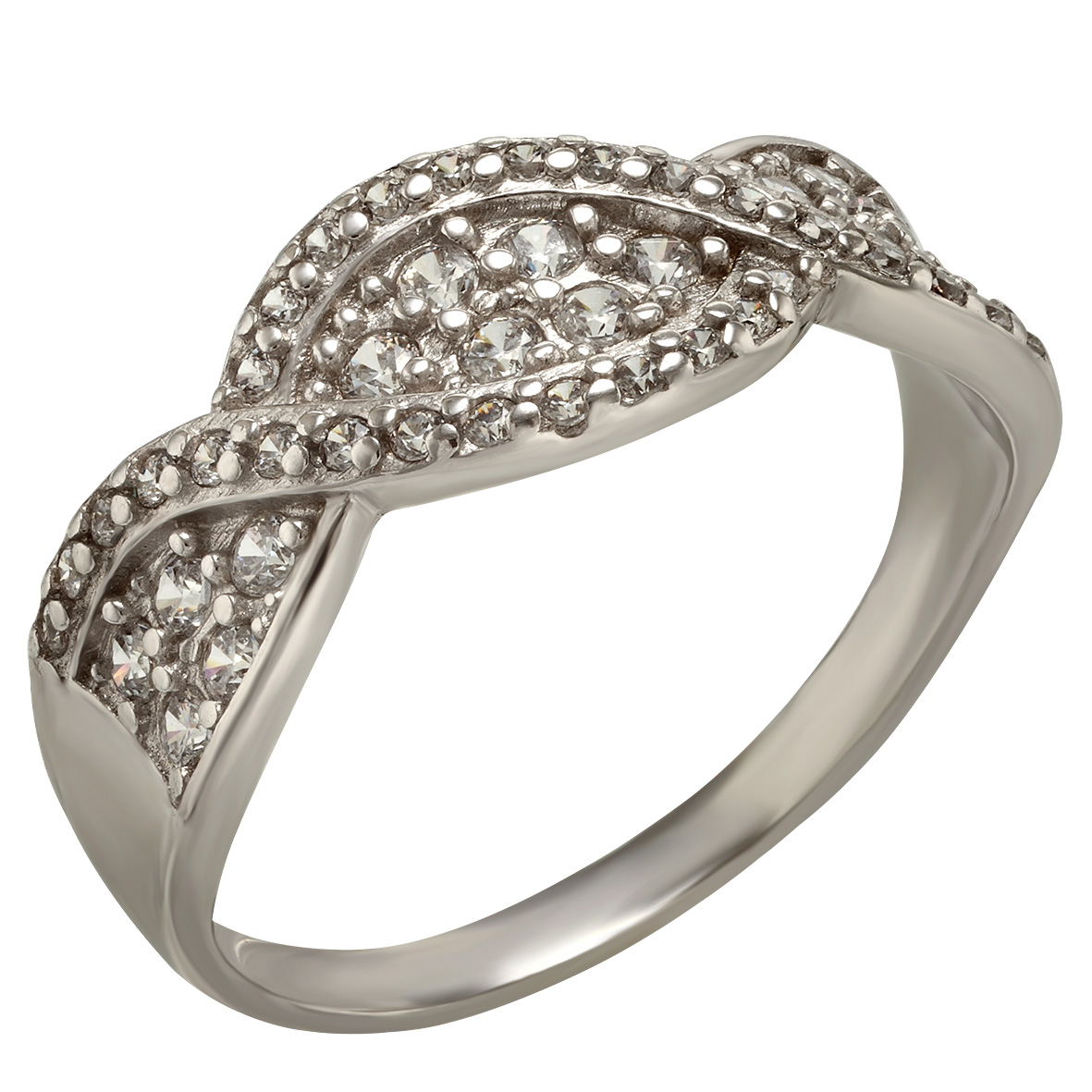 

Серебряное кольцо с фианитами Tango Jewellery Company 380066С размер 16.5