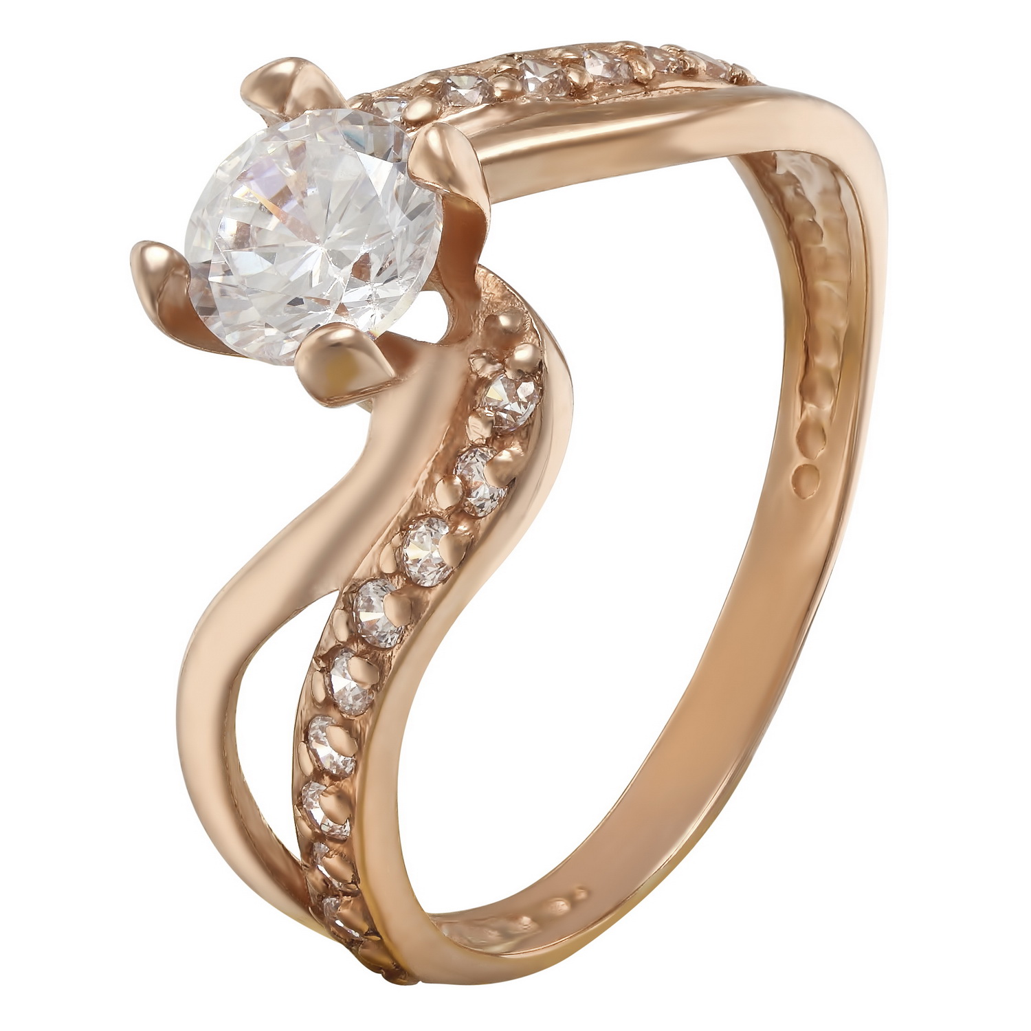 

Золотое кольцо с фианитами Tango Jewellery Company 320970 размер 16