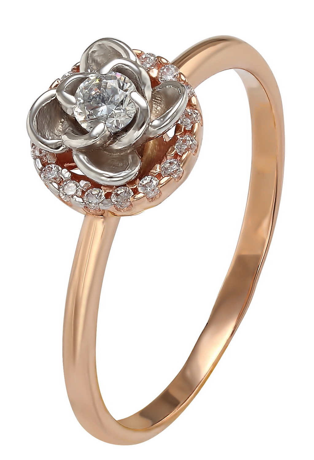 

Золотое кольцо с фианитом Tango Jewellery Company 330973 размер 16.5