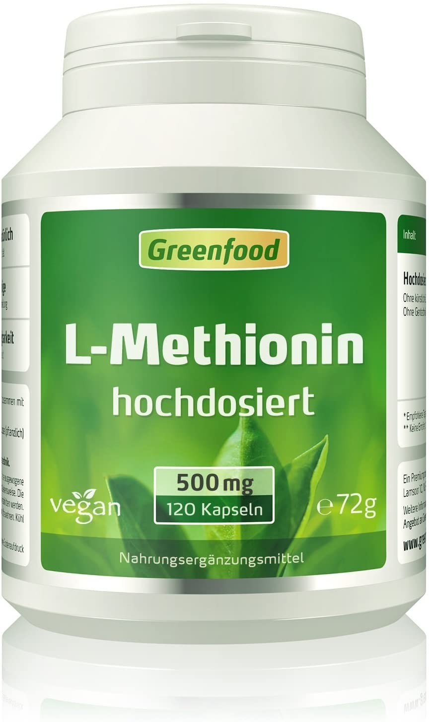 

Аминокислота Greenfood L-Methionin 500 мг 120 капсул vegan (EU-1156-K120)