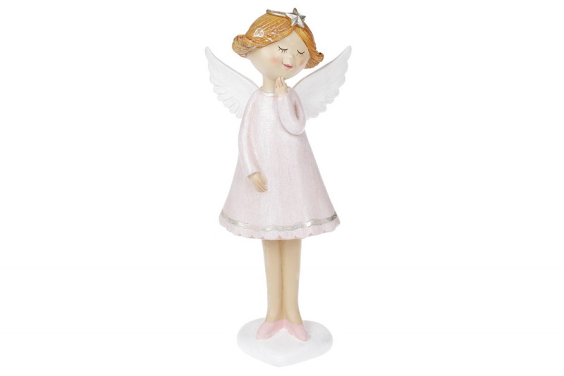 

Декоративная фигурка Bon Ангел, 28см, цвет - розовый 823-774 (IR07106)