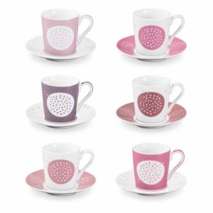 

Чашка для эспрессо myCOFFEE с блюдцем 6 шт. Sugar 387715