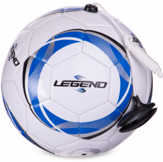 

Мяч футбольный тренажер CFA SP-Sport FB-3281 №5 PU белый-синий (IN09104)