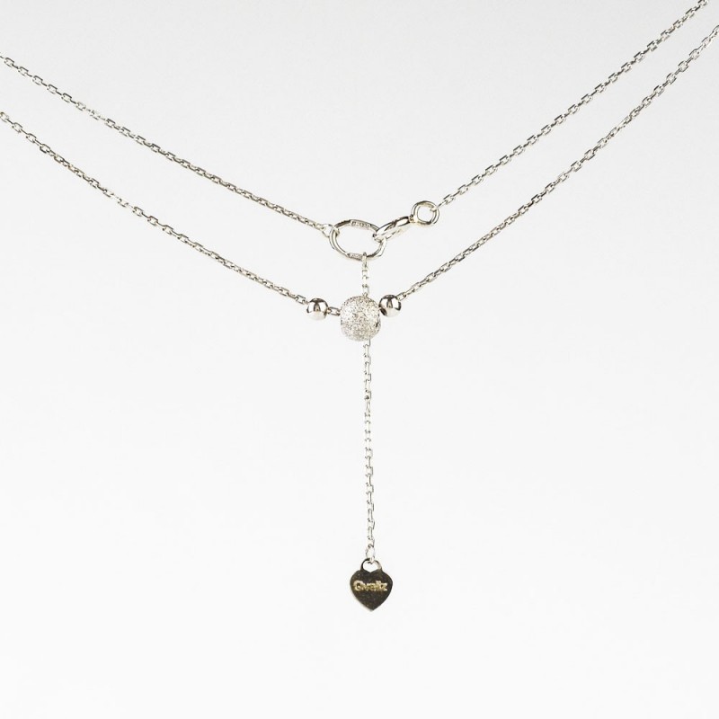 

Колье из серебра 908-01135-77, 40 размер