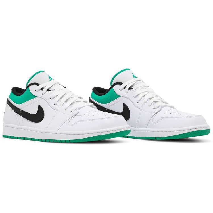 

Кроссовки Air Jordan 1 Low White Lucky Green Black 9.5us/27.5см 43eur (553558-129)