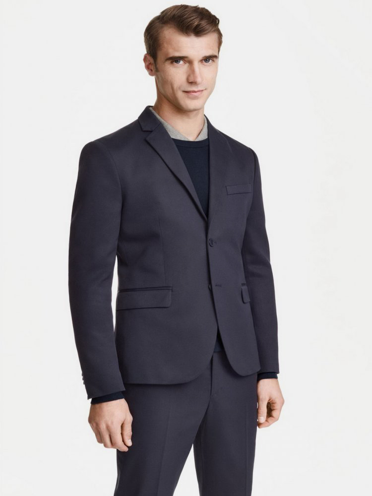 

Пиджак H&M 0329573-3  Темно-синий, Пиджак H&M 0329573-3 48 Темно-синий