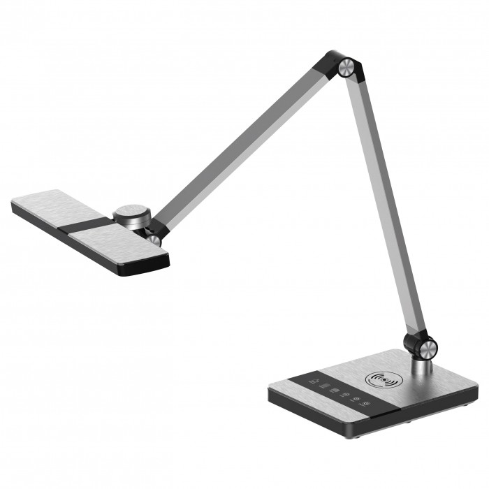 

Настольная лампа светодиодная LED Horoz Electric ALEV 10W диммер, б/п зарядка серебряный 049-032-0010-020