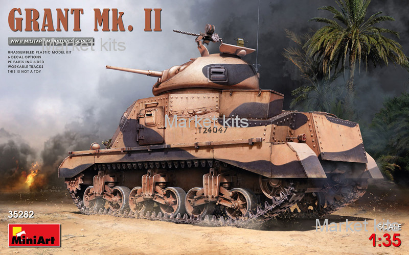 

Танк GRANT Mk. II 1:35 MINIART (MA35282)