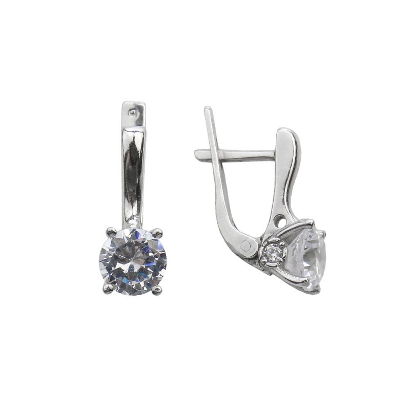

Серьги из серебра 2560/9р-CZ-10