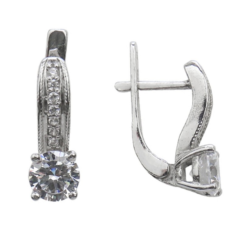 

Серьги из серебра 2580/9р-CZ-10
